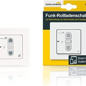 Ecost prekė po grąžinimo Schellenberg 20030 radijo imtuvo jungiklis, FlushMount, balta