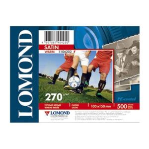 Fotopopierius Lomond Premium Photo Paper Satininis 270 g/m2 10×15, 500 lapų, Warm