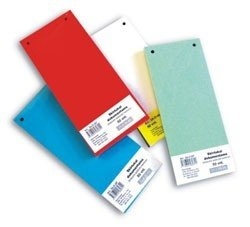 Skirtukai dokumentams SMLT kartoniniai 11×23,5cm 50vnt. oranžiniai