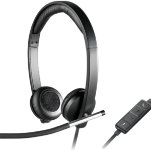 Logitech H650e Stereo Laidinės ausinės USB-A, Juoda
