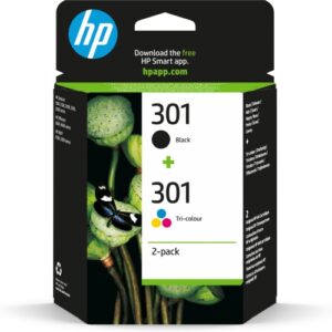 HP 301 (N9J72AE) Rašalinių kasečių komplektas, BK/CMY