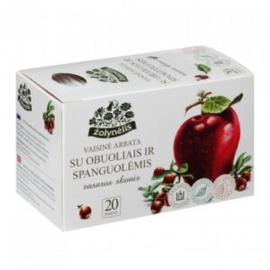 Žolynėlis vaisinė arbata Vasaros Skonis su obuoliais ir spanguolėmis, 50g (2,5g x20)