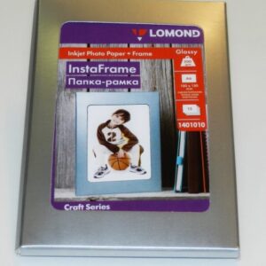 Fotopopierius Lomond Photo Inkjet Paper Blizgus 200 g/m2 10×15, 15 sheets + InstaFrame Silver Window