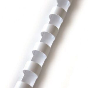 Spiralė įrišimui Forpus plastikinė 8 mm, balta (100 vnt.)