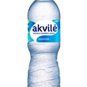 Natūralus mineralinis vanduo AKVILĖ negazuotas 0,5L, PET 12vnt (kaina su užstatu už tarą)