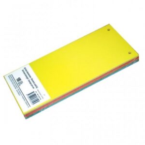 Skirtukai dokumentams SMLT, 11×23,5cm, kartoniniai, įvairių spalvų (100) 0808-008