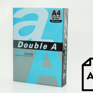 Spalvotas popierius Double A, 80g, A4, 500 lapų, Deep Blue