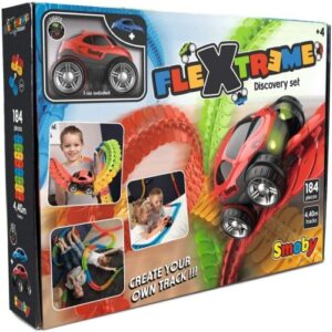 Ecost prekė po grąžinimo Smoby FleXtreme automobilių lenktynių trasos pradinis rinkinys – 184 bėgiai