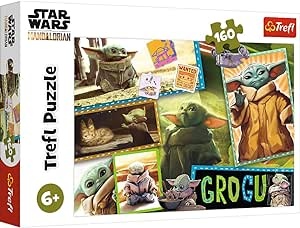 Ecost prekė po grąžinimo Trefl 15411 160 dalių dėlionė su Grogu, vaikams nuo 6 metų, Žvaigždžių kara