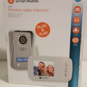 Ecost prekė po grąžinimo Smartwares VD38W belaidžio vaizdo durų telefonas su naktinio matymo funkcij