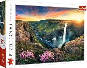 Ecost prekė po grąžinimo Trefl TR27091 Haifoss krioklys, Islandija 2000 dalių, aukštos kokybės, suau