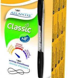 Bic Tušinukas Atlantis Classic 1.0 mm, juodas, pakuotėje 12 vnt. 136717