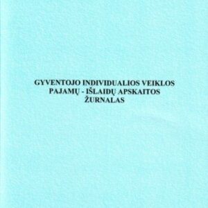 Gyventojų individualios veiklos pajamų-išlaidų apskaitos žurnalas, A4 (24) 0720-064