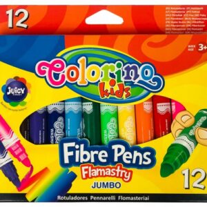 Flomasteriai Colorino Kids Jumbo, 12 spalvų
