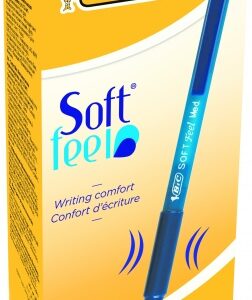 Bic Tušinukas Softfeel Clic 1.0 mm, mėlynas, pakuotėje 12 vnt. 914346
