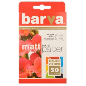 Fotopopierius Barva (IP-A230-023) Matinis 230 g/m², 10×15, 50 lapų
