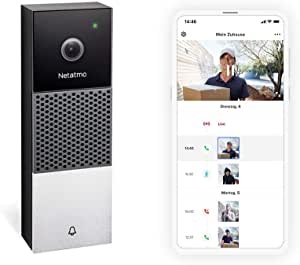 Ecost prekė po grąžinimo Netatmo ndbde išmanusis vaizdo durų skambutis su fotoaparatu, WiFi, 2way Au
