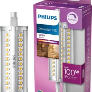 Ecost prekė po grąžinimo Philips LED Classic Dimmable Light Spot [R7S] 14W – 100W Equivalent, White