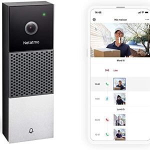 Ecost prekė po grąžinimo Netatmo intelektualus vaizdo durų skambutis, WiFi, garsas, asmeninis aptiki
