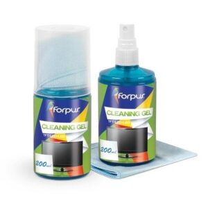 Rinkinys ekranų valymui Forpus (skystis 200ml, šluostė)