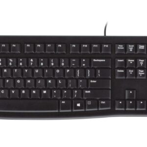 Logitech K120 Laidinė klaviatūra USB-A US Int, Juoda