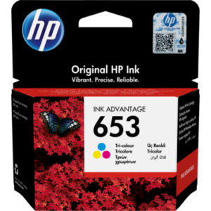HP No.653 kasečių rinkinys (3YM74AE), žydra, purpurinė, geltona kasetė