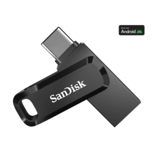 SanDisk Ultra Dual Drive Go USB atmintinė 128GB, USB-C/USB-A 3.2 Gen 1, Juoda