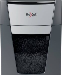 Rexel Optimum AutoFeed+ 300X Dokumentų naikiklis Cross cut 4×25 mm P-4 60 L, 55dB, Pilka/Juoda