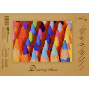 Piešimo sąsiuvinis SMLT, A4, 120 g, klijuotas, (30) 0708-209
