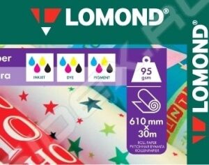 Fotopopierius Lomond XL Photo Paper dovanų pakavimui Pusiau Matinis 95 g/m2 610mm*30m