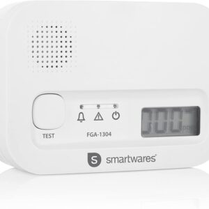 Ecost prekė po grąžinimo Smartwares FGA-13041 Kohlenmonoxid-Melder, 10 Jahre Sensor, mit Display und