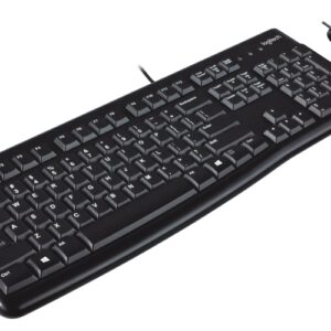 Logitech MK120 Combo Laidinė klaviatūra + pelė, USB, US Int, Juoda