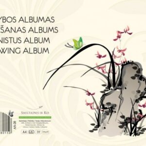 Tapybos albumas SMLT, A4, 150 g, klijuotas, (40) 0708-204